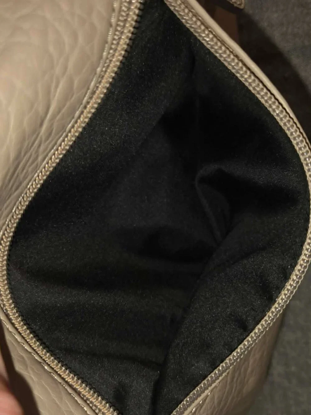 Nicole Miller New York Taupe Faux Leather Shoulder Tote Bag Crossbody Purse